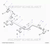 SUSPENSION, REAR, BARRE STABILISATRICE