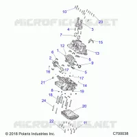 ENGINE, CRANKCASE AND VILEBREQUIN