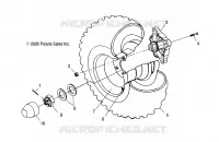 ROUE ARBRE DE TRANSMISSION ARRIERE