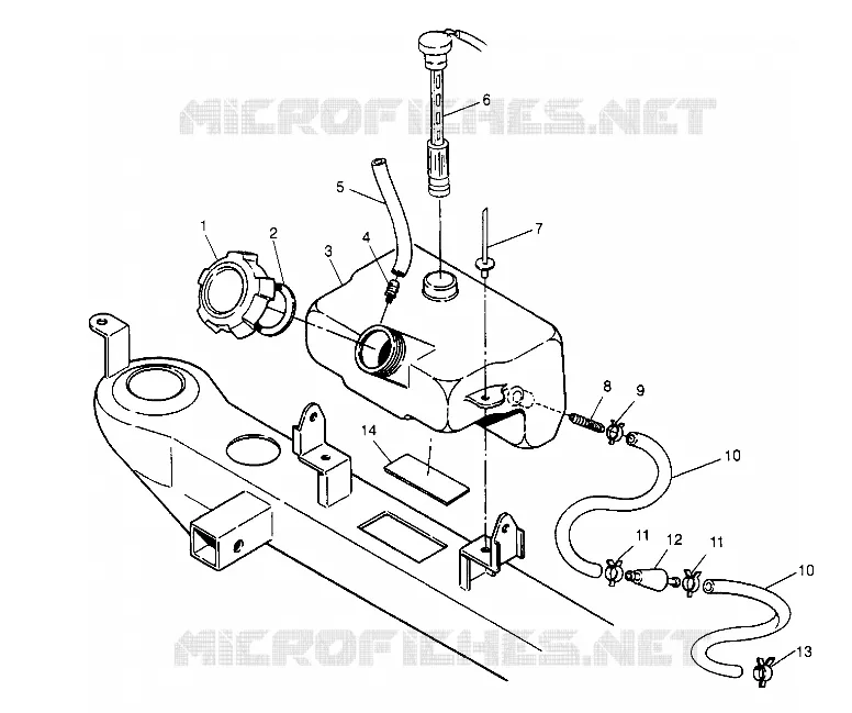 RESERVOIR D'HUILE ASSEMBLY 2x4 400L W947540 (4926752675A012)