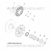 SYSTÈME DE TRANSMISSION, SECONDARY CLUTCH