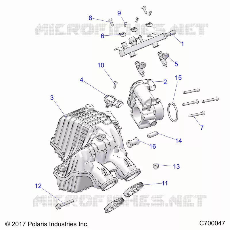 ENGINE, PRISE D'AIR MANIFOLD