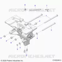SYSTÃˆME DE TRANSMISSION, REAR GEARCASE MOUNTING