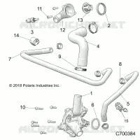MOTEUR, WATERPUMP AND BYPASS