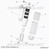 SUSPENSION, AMORTISSEUR AVANT MOUNTING