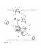 ENGINE, PISTON AND VILEBREQUIN