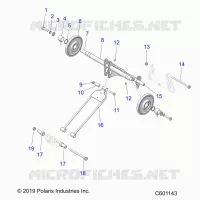 SUSPENSION, BRAS DE SUSPENSION ARRIERE