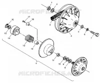 EMBRAYAGE DE TRANSMISSION XPLORER 400L W98CC38C (4945414541C003)