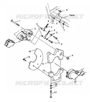 SUPPORT ETRIER DE FREIN ARRIERE Scrambler 400 W98BC38C (4947254725C002)