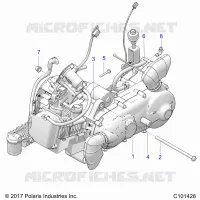 ENGINE, ENGINE AND SUPPORT TRANSMISSION