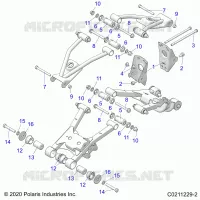 SUSPENSION ARRIERE CONTROL ARM, MOUNTING