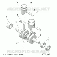 ENGINE, PISTON ET VILEBREQUIN