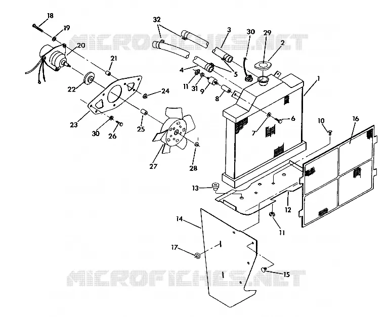 SYSTÈME DE REFROIDISSEMENT 350 2X4 / W927539 (4922882288007A)