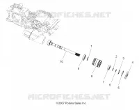 SYSTÈME DE TRANSMISSION, PONT PRINCIPAL OUTPUT SHAFT