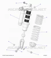 SUSPENSION, AMORTISSEUR AVANT MOUNTING, STANDARD/PREMIUM