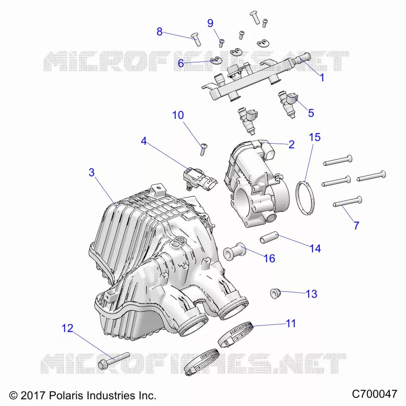 ENGINE, PRISE D'AIR MANIFOLD