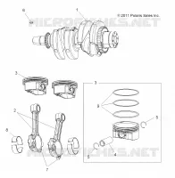 MOTEUR, VILEBREQUIN AND PISTON