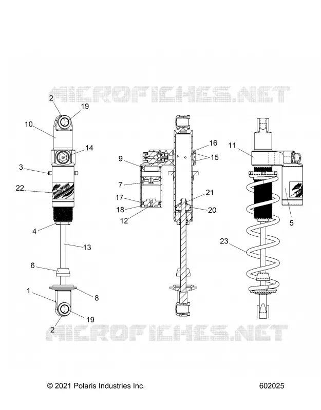 SUSPENSION, AMORTISSEUR ARRIERE TRACK, VELOCITY
