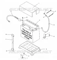 SUPPORT BATTERIE SL 750 B954070 (4930523052B006)