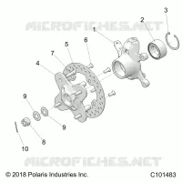 SUSPENSION AVANT HUB AND STEERING KNUCKLE