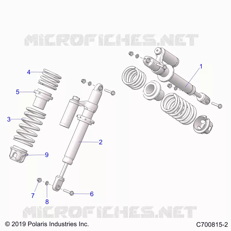 SUSPENSION, AMORTISSEUR AVANT MOUNTING