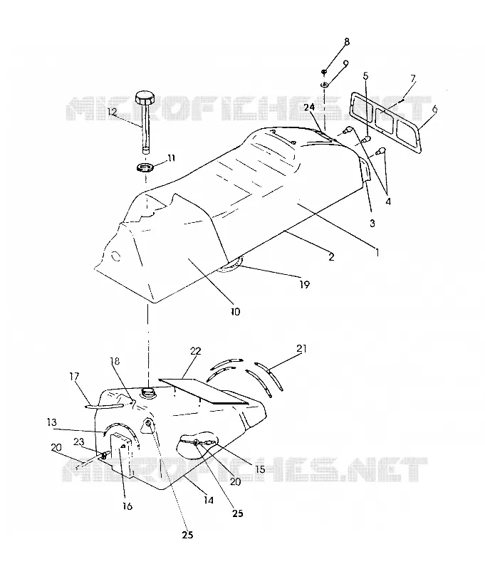 SIEGE/RESERVOIR ASSEMBLY 500 (4921252125005A)