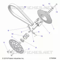 SYSTÃˆME DE TRANSMISSION, SECONDARY CLUTCH