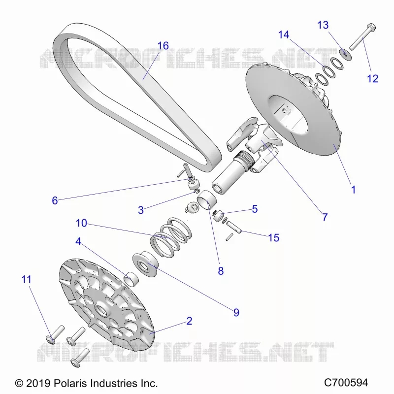 SYSTÃˆME DE TRANSMISSION, SECONDARY CLUTCH