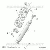 SUSPENSION, AMORTISSEUR AVANT MOUNTING