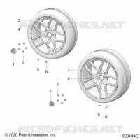 ROUES, FRONT AND REAR (S/SP MODELS)
