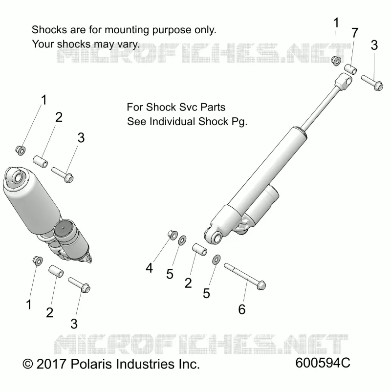 SUSPENSION, REAR AMORTISSEURS MNTG.