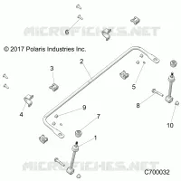 SUSPENSION, FRONT BARRE STABILISATRICE
