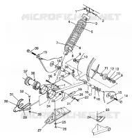 BRAS OSCILLANT ET AMORTISSEUR ARRIERE 4X4 350L S938139 (4924342434023A)