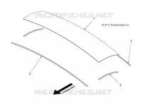 TOIT PANEL, REAR, 4 PASSENGER