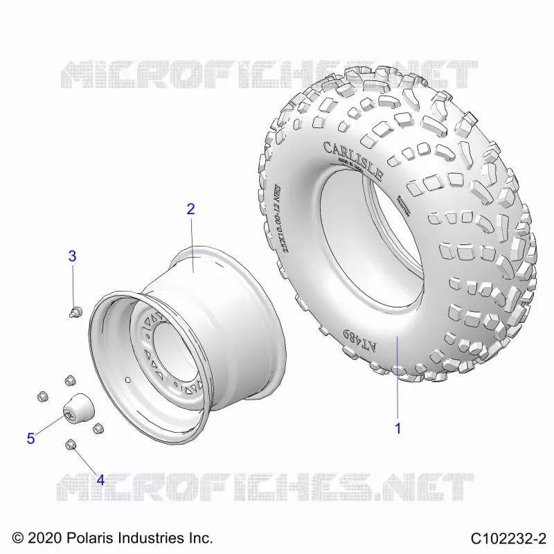 ROUES, REAR TIRE