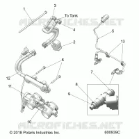 FUEL SYSTEM, RAIL, LINES AND CORPS DE PAPILON