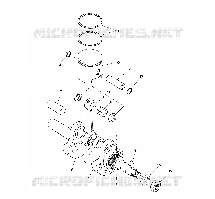 PISTON AND VILEBREQUIN  STARTRAK (4914141414037A)