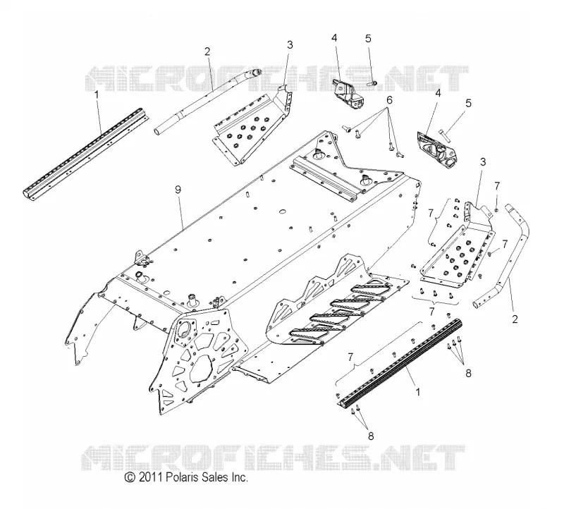 CHASSIS, TUNNEL AND REAR ASM.