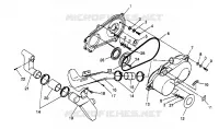 COUVERCLE D'EMBRAYAGE ASSEMBLY 2X4 300 W957530 (4930053005B013)