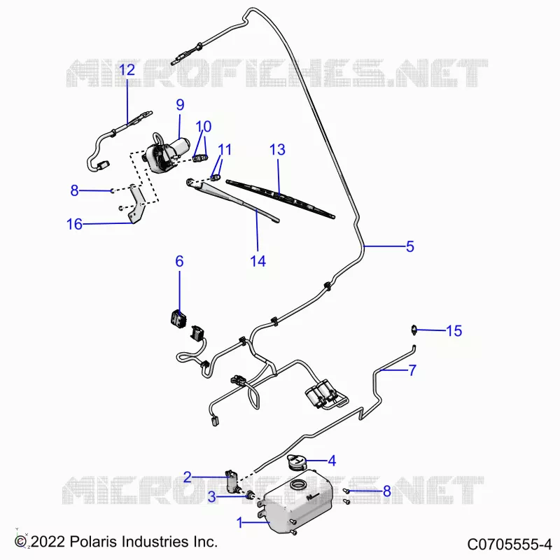 BODY, WATER BOTTLE PUMP ASM AND WIPER KIT