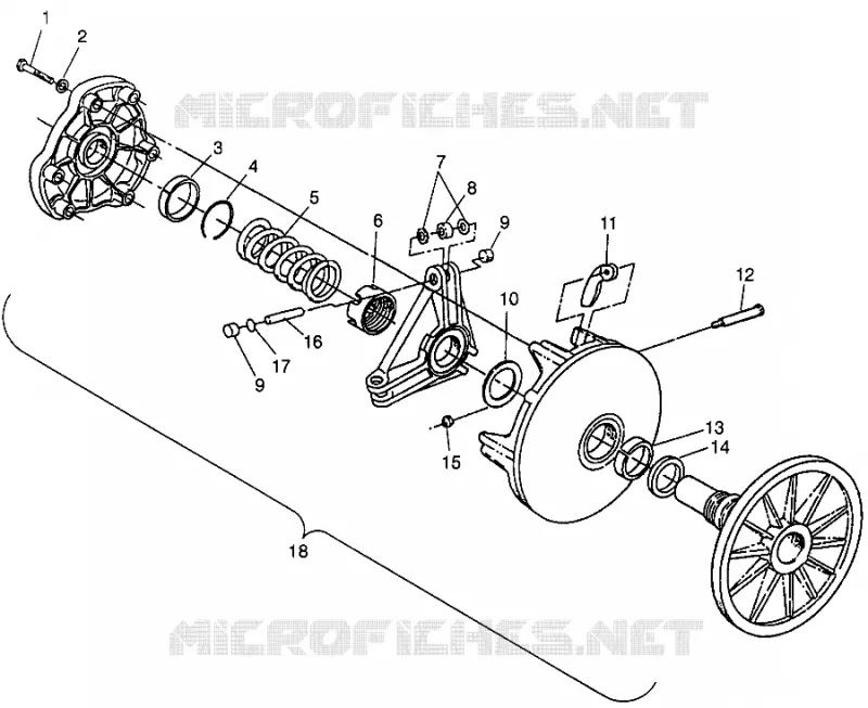 EMBRAYAGE DE TRANSMISSION XLT LTD SP 0973776 (4940074007B012)
