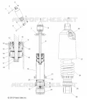 SUSPENSION, AMORTISSEUR AVANT TRACK (INDY SP)(7043779)