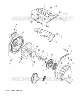 ENGINE, BLOWER HOUSING AND RECOIL DEMARREUR