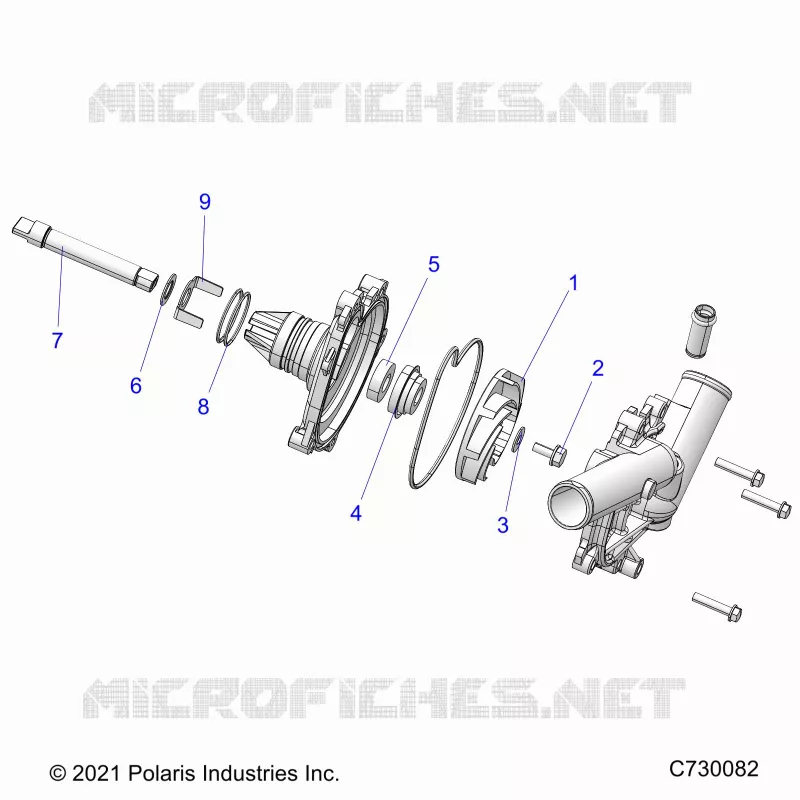 MOTEUR, WATERPUMP ASSENBLY