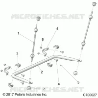 SUSPENSION, REAR BARRE STABILISATRICE