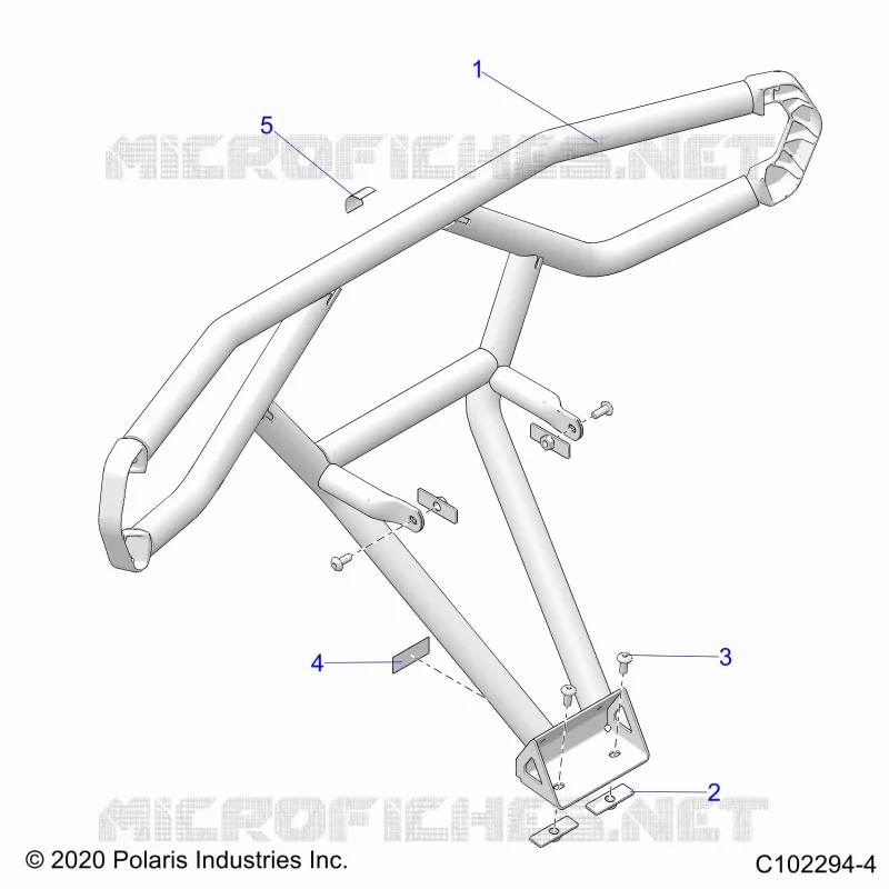 CARROSSERIE ARRIERE BUMPER, TRAIL