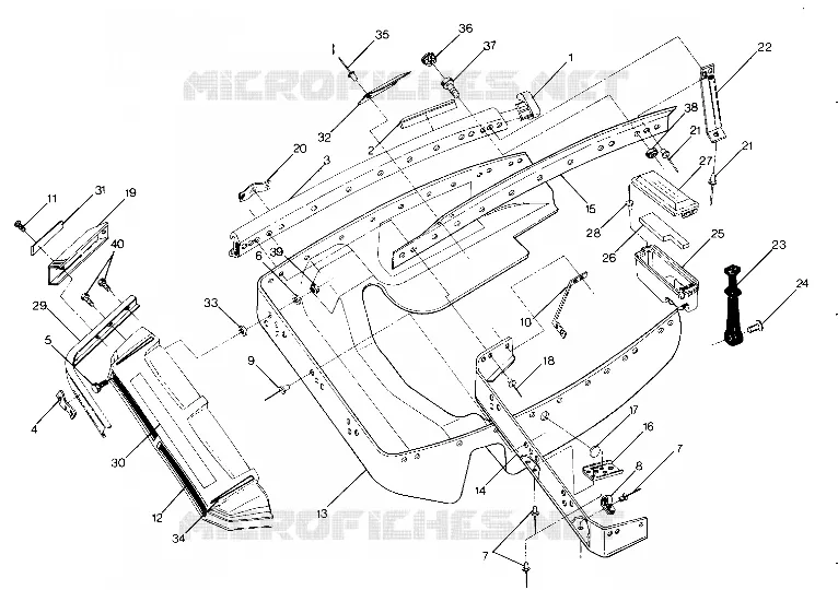 NOSE PAN 400, 500, 500 Classic and 650 Updated 10/88 (4915411541007A)