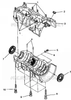 CARTERS MOTEUR ASSEMBLY 500 EFI 0942774 and  EFI SKS 0942574 (49274127410033)