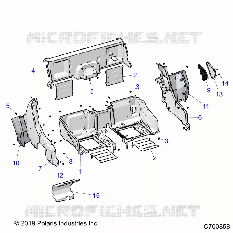 CARROSSERIE ARRIERE CLOSEOFF, FENDERS AND FLOOR