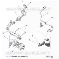 SYSTÃˆME D'ALIMENTATION, RAIL, LINES AND THROTTLE BODY